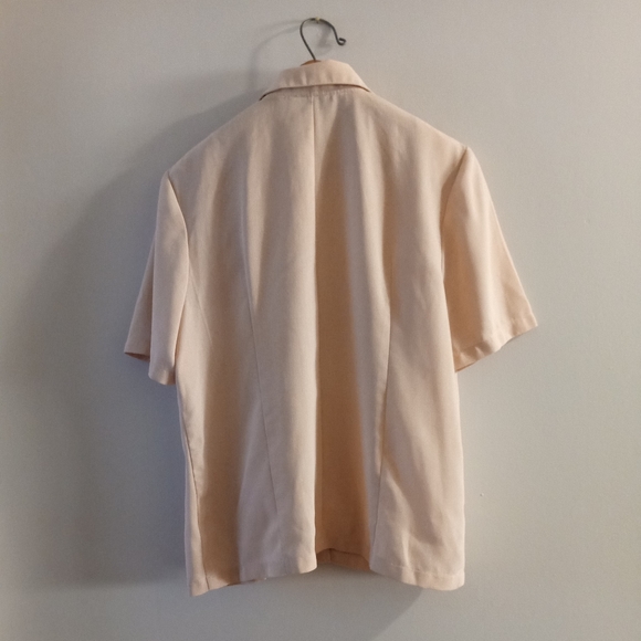 🧡 D&D Linen Blouse & Pant Suit | Matching Set | Peach, Beige | Size XL - Picture 6 of 15